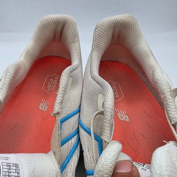 New Balance Fresh Foam 680v8 Womens Size 9.5 Shoes White Blue Lightweight - Picture 9 of 13